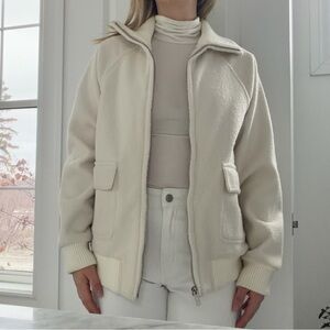 Rachel Zoe Cream Teddy Jacket